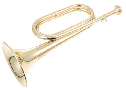 GLEAVI Tromba per Principianti Dorata Strumento Musicale per Design Grande Diametro Suono Penetrante per Apprendimento e Spettacoli Educativi