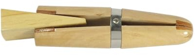 Wooden Ring Clamp with Wing Screw Holder Ring Clamp Wedge Wooden Plastic Jewelers Hand Tool