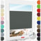 Schuette® Plissee mit Bohren zum Anschrauben ● Thermo Kollektion: Before Storm (Grau) ● 60x100cm (Breite x Höhe) ● Suprafix Faltrollo Befestigung ● Bequeme Rollo Montage inkl. Video