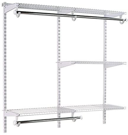 Rubbermaid Configurations Expandable Closet Organizer Kit, White