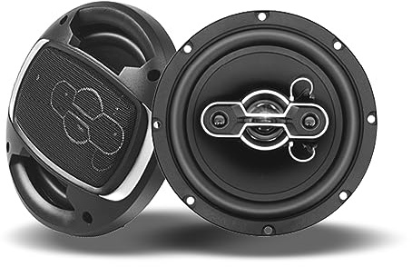 TUMAN Pro 6.5 Inch 500W 4-Way Coaxial Car Speaker Pair | Mylar Tweeter Provides Balanced Clear Audio, Perfect for Upgrading Original Audio System On Cars and Trucks