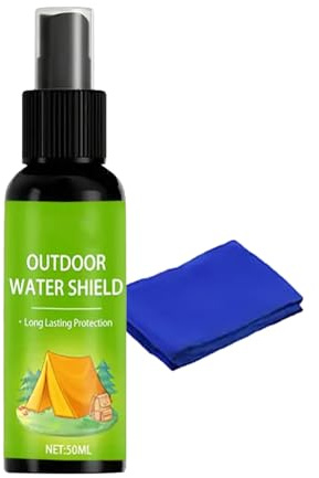 Spray impermeabilizante para tienda de campaña, nano spray impermeable – Solución protectora de toldo, para jardín, patio, senderismo, viajes, camping al aire libre, patio, césped, mochilero, 50 ml
