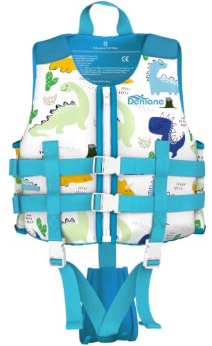 Gilet de Natation pour Enfants 2-9 Ans, Maillot de Bain en néoprène avec Sangles de sécurité réglables pour garçons et Filles - S M L (15-40 kg)