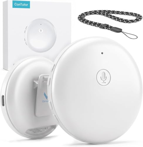 Lutranstra Wearable Translator, Instant Two-Way 165 Languages Translation, 0.5s Low Latency AI Language Tutor, Hands-Free Bluetooth Translator for Travel, Hospitality & Language Learning，white