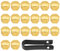 20Pcs Universal Wheel Tyre Hub Covers Lug Nut Bolt Cap Covers Nut Protector Cap Gold 17mm Molded products