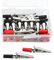 WMYCONGCONG Lot de 22 pinces crocodiles en métal avec aiguilles en plastique Rouge/noir