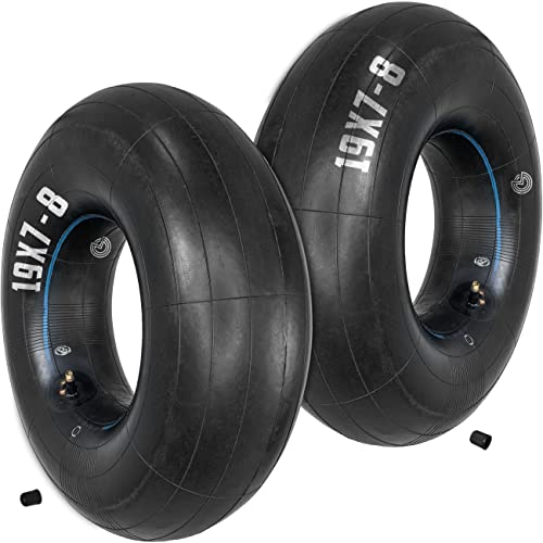 MOOVMOOV Schlauch 19x7-8 | Kompatibel mit Reifen 18x6.50, 18x7.50, 18x8.50, 18x9.50, 19x7-8 Zoll - Universale Größe mit TR13 Gerader Ventil - Für Rasentraktoren, Kleintransporter, Traktoren, etc.