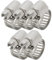 Lumonic 5x 8-12mm fascetta stringitubo in acciaio inox V2A 201 I regolabile per avvitamento I per tubi flessibili lavatrice auto casa giardino