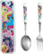 Pony Besteck, Gabel und Löffel Set Mit Besteckbox, Edelstahl Gabel Löffel, Selbsternährende Lernutensilien für die Verwendung zu Hause und zur Schule, Bestecksets Geschenk
