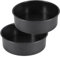 IVEOPPE Rund Backform,Backform 20cm Rund,2 Stück springform Set,Kuchenform Backformen mit,Runde Edelstahl-Kuchenform mit Antihaftbeschichtung,Geeignet für Kuchen,Brownies,Torten,Lasagned