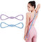Adorila Widerstandsbänder mit Griffen, Silikon-Übungsbänder für Frauen, elastisches Seil, Stretch-Fitnessband für Arm, Rücken, Brust, Schulter, Beine, (6,8 kg, Violett, 11,3 kg, Blau), 2 Stück