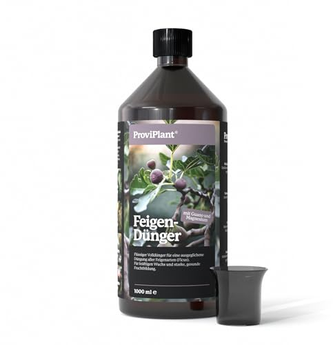 ProviPlant Feigen Flüssigdünger – Spezialdünger für Feigen & Dattelpalmen – 1 Liter Konzentrat für bis zu 200 Liter Gießwasser – Indoor & Outdoor – Made in Germany