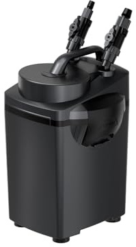 AQPET Halo 200 Filtro Esterno Professionale per Acquari, Silenzioso, Completo di Materiali filtranti, Portata Regolabile, Avvio Touch e Sistema Anti-Surriscaldamento, per acquari Fino a 200 Litri