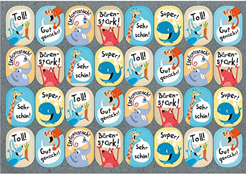 Belobigungssticker: Tiere: 224 bärenstarke Motive aus der Tierwelt (1. bis 6. Klasse) (PERSEN Belobigungssticker)