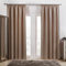 Dreamscene, set di 2 tende oscuranti plissettate con nastro termico, pronte all'uso, beige naturale – larghezza 167,6 cm x altezza 182,9 cm