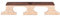 Drfeify 2Pcs Banjo Bridge, Wood 5 Strings Banjo Bridge Replacement Accessory