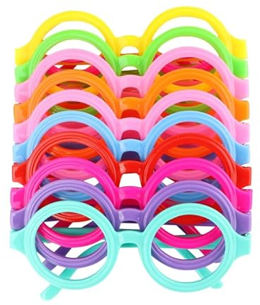 ibasenice 10 Unidades Redondo Vacaciones Stand Dressup Gafas de sol Juguetes Foto Bebé Niños Festival Favors Niños Gafas Suministros Niñas Stand: Gafas