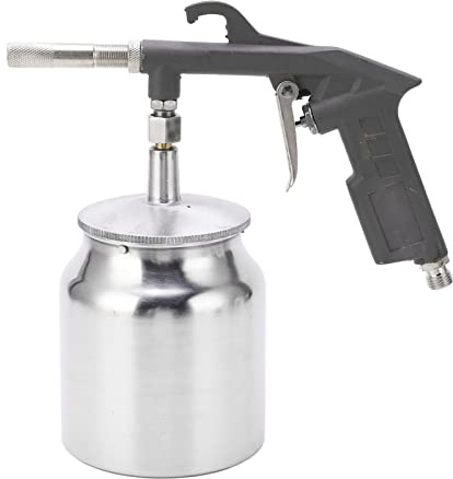 Sandblaster Gun Kit, Air Sand Blasting Gun, Air Undercoating Spray Gun with750cc Aluminium Cup, for Rubberized Undercoat, Proofing