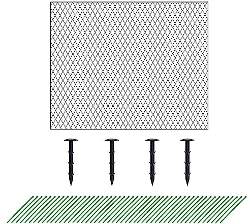 Malla de jardín, 4m * 10m Malla de jardín para plantas Frutas Verduras Parche Semillas de hierba, Malla de cerca de malla fina, Protección de vegetales, frutas y estanques, Malla de cerca (Negro)