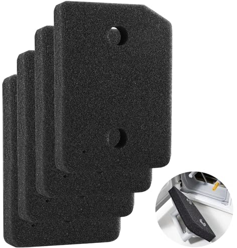 YUNYODA 4 Pack Trocknerfilter für Miele T1-Serie, Wärmepumpen-Wäschetrocknerfilter, Schwammschaumfilter-Ersatzmatten-Set für Miele T1-Trockner (207 x 157 x 30 mm)