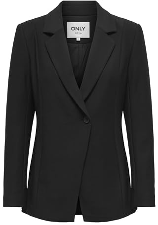 ONLY Onlmalti Life L/S Bow Fit Blazer TLR para Mujer, Negro, 42