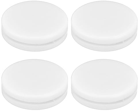 PATIKIL Tennis Vibrationsdämpfer 0,94 Zoll, 4er-Pack Silikon-Tennis-Schläger-Schockabsorber Schläger-Saitendämpfung für Tennis-Schläger, Weiß