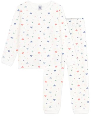PE Bateau Cheminee_h - Biancheria da Notte da Bambina, 10 Anni, Marshmallow/Multico, 10 Anni
