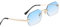 ASFWAGQ Lunettes de soleil sans monture pour hommes femmes polygonales octogonales lunettes de soleil mode rétro lunettes unisexe, bleu