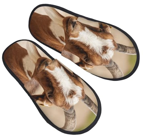 Pantoufles Chèvre Cozy Pantoufles En Feutre Chaud Chaussons Pour Automne Spa Femmes L