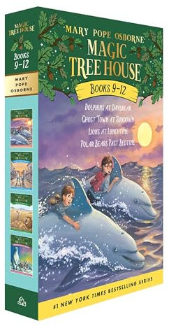 Magic Tree House Volumes 9-12 Boxed Set: Dolphins at Daybreak/Ghost Town at Sundown/Lions at Lunchtime/Polar Bears Past Bedtime (Magic Tree House Collection)