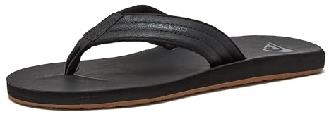 Quiksilver Carver Nubuck M SNDL Tkd0, Séparateurs d'orteils Homme , Solide Noir, 43 EU