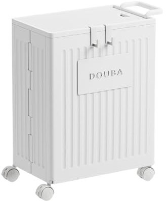 Ergocar Caja De Almacenaje, La Rueda Universal Puede Moverse 360 ​​°, Con Una Caja De Almacenamiento De Cubierta, Es Adecuada Para Habitaciones, Salas De Estar, Oficinas