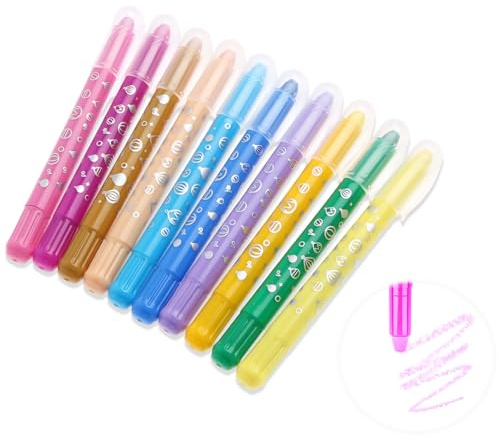 Farben Gel Textmarker Set, 10 Stück bunte Bibelmarker, Ungiftig und Sicher, Hochwertige Gel Highlighter Pen, 10 Farben, Pastell Farben, für Büro, Schule, Markieren