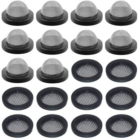 GTYHH 20 Parti della Rete del Filtro con Anello di Tenuta, Rete di Filtro A Rubinetto, Accessori per Rubinetti E Sono Adatti Anche per Tubi da Giardino E Soffioni.