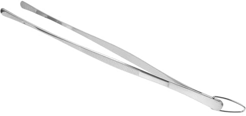 ARTSEWPLY Pinzette da Cucina in Acciaio Inox 12 Pollici con Gancio Pinze per Alimenti Lunghe Antiscivolo per Barbecue Utensili da Chef per Buffet Ristoranti e Uso Domestico