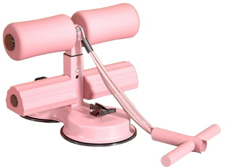 Generic Barra per Addominali con Resistenza Regolabile, Dispositivo di Assistenza per Addominali, Esercizi per Addominali per Uomini, Rosa