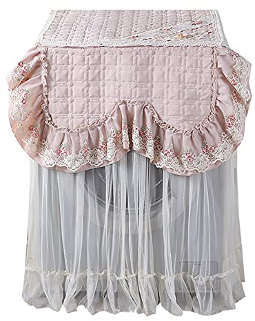 HIOD Waschmaschine Abdeckung Spitze Waschmaschine Schutz für Innen Toplader und Frontlader Maschine,Pink