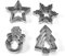 Selecto Bake Christmas Cookie Cutter Set, 20 Pieces Christmas Tree Christmas Biscuit Cutters Shapes with Snowflakes, Snowmans, Stars Xmas Cookie Cutter for Kids DIY Baking