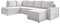 MIUFORM Brave Dave mit Bettkasten | 8 Sitzer Sofa | U-Form Links | 322x194x89cm Couch | Klappsofa mit Schlaffunktion (Beige)