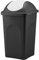 Home Centre Swing Lid Top Plastic Waste Bin 60 Litre White-Black Kitchen Recycling General Trash Recycled Rubbish Colour Code Managet Containers Premium Quality Made in Italy, White 60 lt