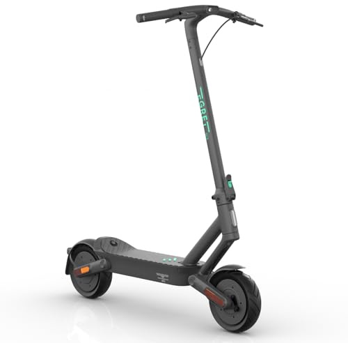 Egret Ey! 2 E Scooter mit Straßenzulassung – 500W Elektroscooter, 10 Zoll Luftreifen, Blinker E Scooter, LED Licht, Trommelbremse, Daumengas, 45 km Reichweite