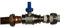 Adapter-Reduzierstück, 15 mm/16 mm, PEX-AL-PEX, Kugelhahn, Messing, Klemmverschraubungen, blau, Wärmer System PSW Trade Suppliers LTD