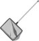 Uniclife 14cm Aquarium Fish Net with Telescopic Stainless Steel Handle Larger Square Net with Soft Fine Mesh Sludge Food Residue Wastes Skimming Cleaning Net for Fish Tanks Small Koi Ponds and Pools