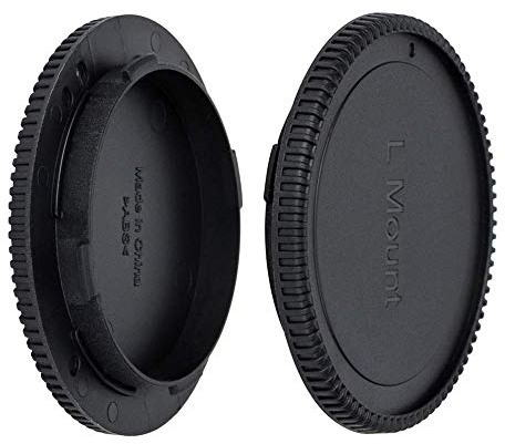 JJC Body Cap + Rear Lens Cap Set for Leica SL3, SL2, SL (Typ 601), TL, T, CL, Panasonic S1, S1R, S1H, S5, S5II S5IIX, Sigma fp, fp L etc. L Mount Digital Camera & L Mount Lens System (1 Set)
