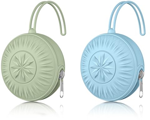 senbowe 2 Pack Silicone Pacifier Holder, Portable Case for Diaper Bag