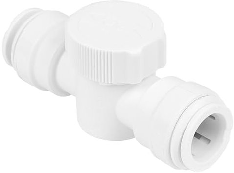 SPARES2GO Emergency Shut Off Tap 15mm Speed Push Fit Appliance 1/4 Turn Water Isolation Stop Valve