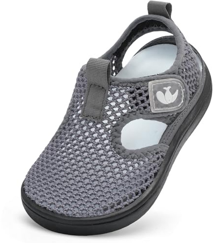 FEETCITY Kids Water Sandal Shoes Toddler Sandals Boys Girls Wide Sandals Lightweight Barefoot Summer Shoes for Indoor Outdoor