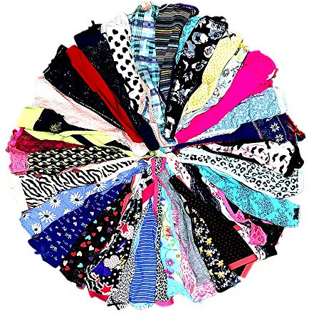 Dircho Women Underwear Variety of Panties Pack Lacy Thongs G-strings Cotton Briefs Hipsters Bikinis Undies (10 Pcs, Small)