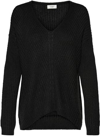 JDY Jdynew Megan L/S Jersey de Punto para Mujer, Negro, M