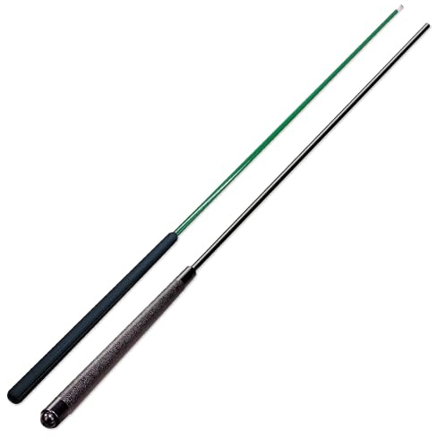 Sportime Fiberglas-Queue | 140 cm Billardqueue aus Glasfaser + Kunststoffgriff | Einteilig, 12 mm Spitze, 580 g, Grün o. Schwarz | Langlebig, bruchsicher, strapazierfähig